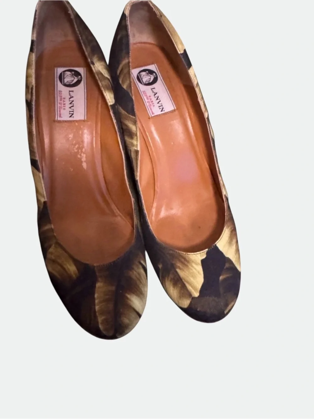 Vintage Lanvin Paris Banana Leaf Espadrilles Size 8.5